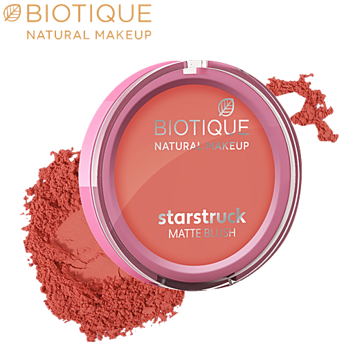 Biotique Natural Makeup Starstruck Matte Blush - Sun Kissed Tan, 6 g  