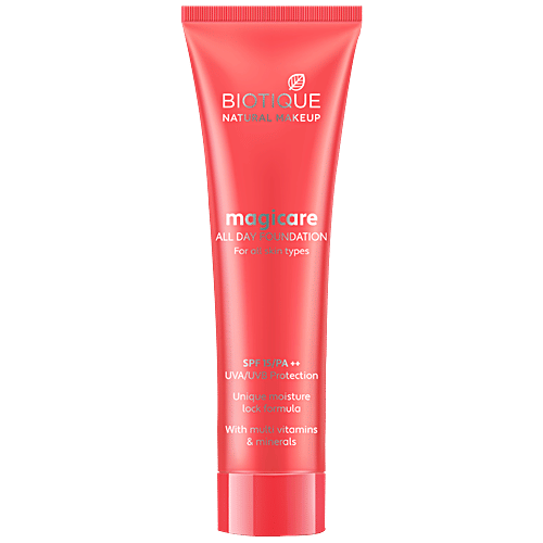 Biotique Natural Makeup Magicare All Day Foundation SPF 15 - Gypsum, 30 ml  