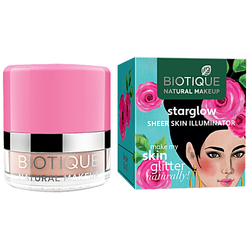 Biotique Natural Makeup Starglow Sheer Skin Illuminator - Sand-N-Shimmer, 4 g  