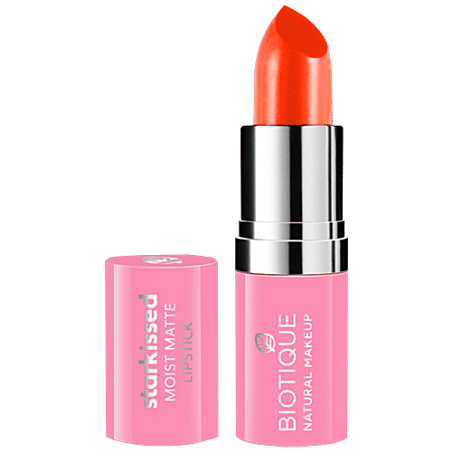 Biotique Natural Makeup Starkissed  Moist Matte Lipstick - Soul Curry, 4.2 g  
