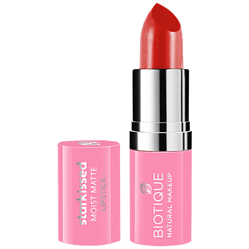 Biotique Natural Makeup Starkissed Moist Matte Lipstick - Sugar N Spice, 4.2 g  