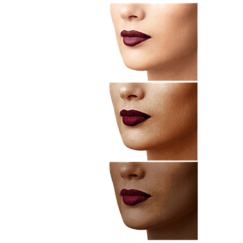Biotique Natural Makeup Starshine Matte Lipstick - Raspberry Charlotte, 3.5 g  