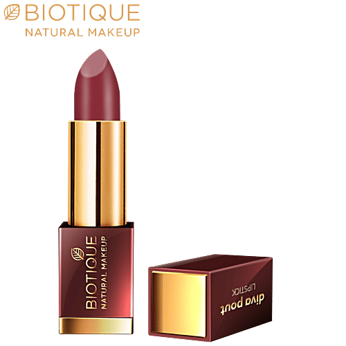 Biotique Natural Makeup Diva Pout Lipstick - Berrylicious, 4 g  