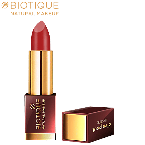Biotique Natural Makeup Diva Pout Lipstick - Salsa Crush, 4 g  