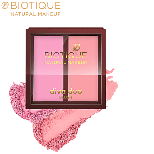 Biotique Natural Makeup Diva Duo Blush - Sassy-N-Spicy, 9 g  