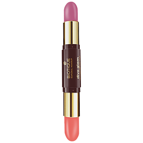 Biotique Natural Makeup Diva Glam Highlighter Duo Stick - Pop - N - Perk!, 4 g  