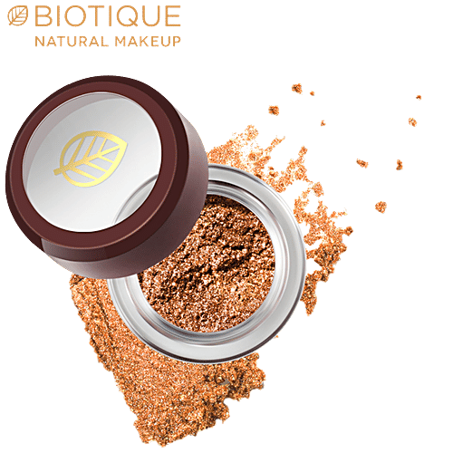 Biotique Natural Makeup Diva Shimmer Sparkling Eye Powder - Amber Blaze, 1.5 g  