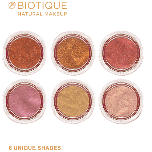 Biotique Natural Makeup Diva Shimmer Sparkling Eye Powder - Amber Blaze, 1.5 g  