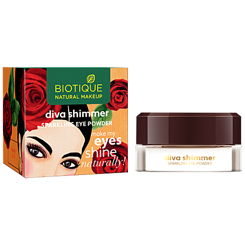 Biotique Natural Makeup Diva Shimmer Sparkling Eye Powder - Love Potion, 1.5 g  