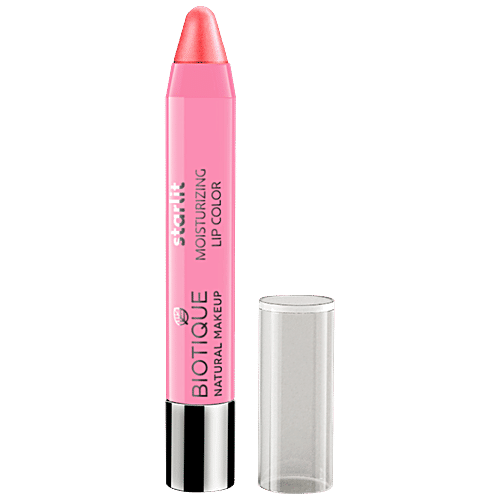 Biotique Natural Makeup Starlit Moisturising Lipstick - Coral Dew, 3.5 g  