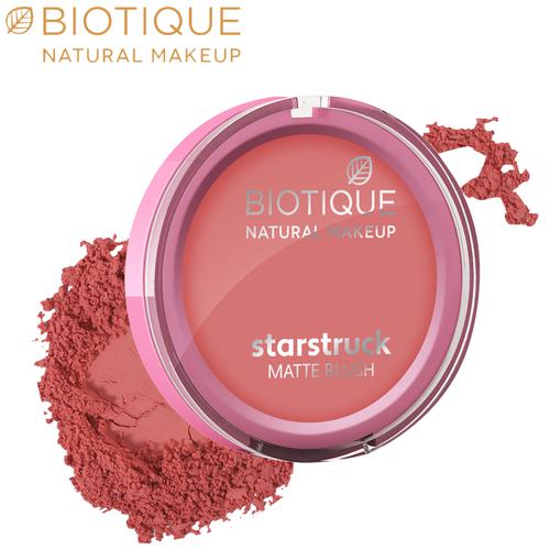 Biotique Natural Makeup Starstruck Matte Blush - Modesty Blush, 6 g  