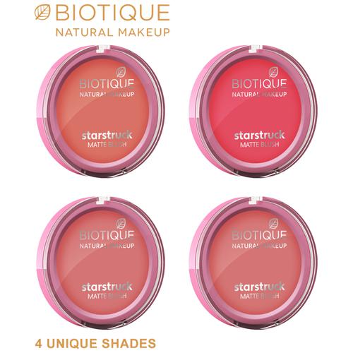 Biotique Natural Makeup Starstruck Matte Blush - Modesty Blush, 6 g  