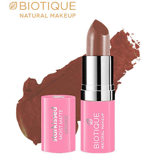 Biotique Natural Makeup Starkissed  Moist Matte Lipstick - Dancing Queen, 4.2 g  