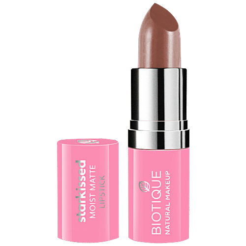 Biotique Natural Makeup Starkissed  Moist Matte Lipstick - Dancing Queen, 4.2 g  
