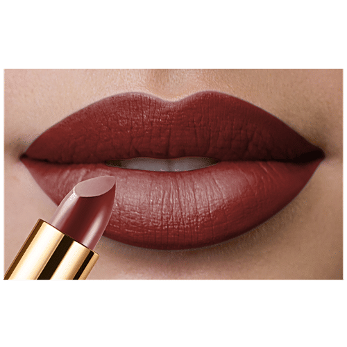 Biotique Natural Makeup Diva Pout Lipstick - Cinnabar Tease, 4 g  