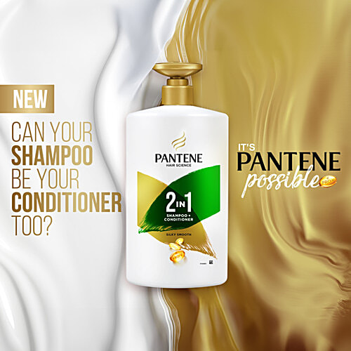Pantene Hair Science Silky Smooth Shampoo, 1000 ml