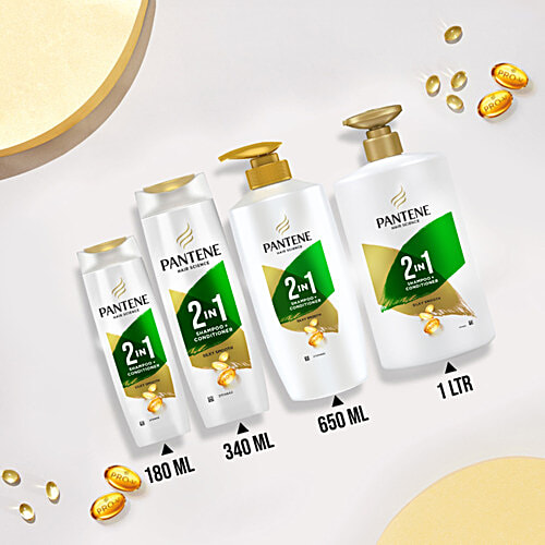 Pantene Hair Science Silky Smooth Shampoo, 1000 ml