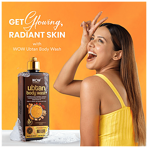 Buy Wow Skin Science Ubtan Body Wash With Chickpea Flour, Almond