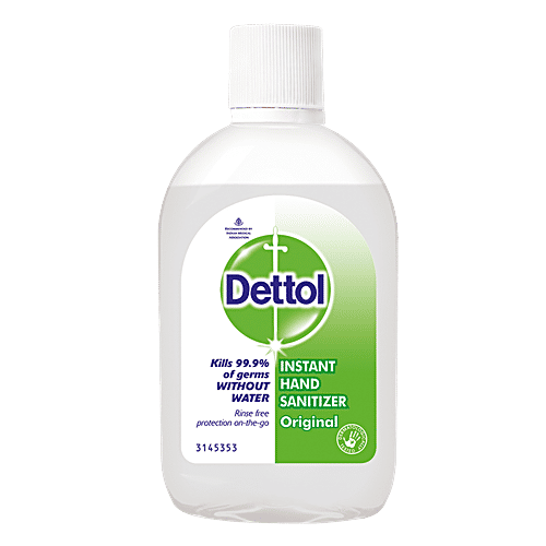 Dettol Instant Hand Sanitizer - Original, Alcohol Based, Kills 99.9% of Germs without Water, 60 ml  