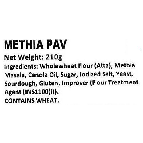 Buy The Baker's Dozen Masala Methia Pav Sourdough 100 Whole Wheat