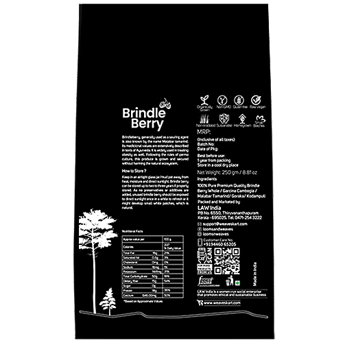 looms & weaves Brindleberry/Kudampuli/Garcinia Cambogia/Goraka, 250 g  