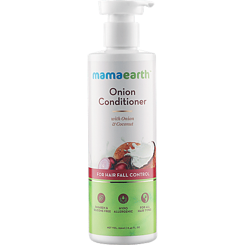 Mamaearth Onion Conditioner For Hair Growth & Hair Fall Control With Coconut Oil, 250 ml  