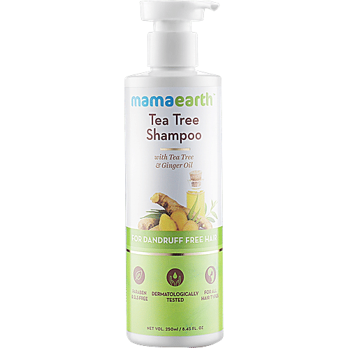 Buy Mamaearth Tea Tree Shampoo Ginger Oil, For Dandruff Free Hair