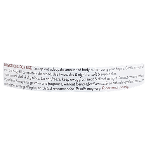 Mamaearth Ubtan Body Butter, For Dry Skin, With Turmeric & Honey, For Deep Nourishment, 200 g  