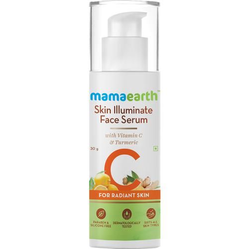 Mamaearth Skin Illuminate Vitamin C Serum For Radiant Skin with High Potency Vitamin C & Turmeric, 30 g  