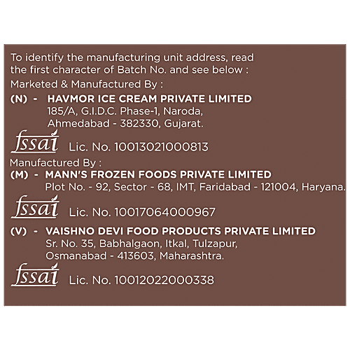 Buy Havmor Dark Chocolate Cone Ice Cream Made of Milk Online at Best