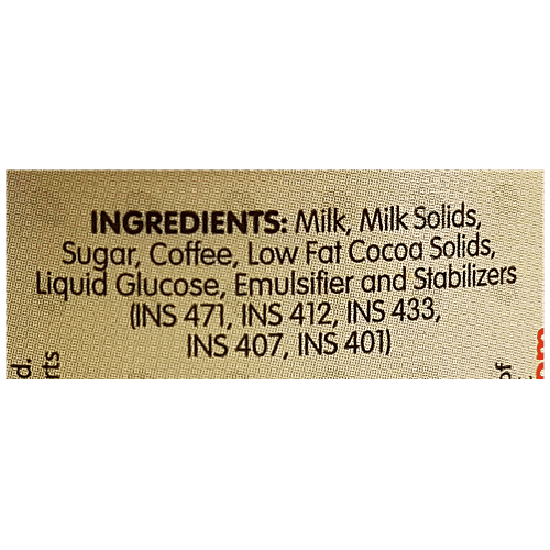Nirulas Espress O' Fudge Ice Cream - Goodness of Milk Cream, 650 ml Tub 