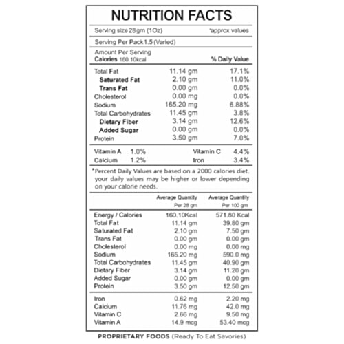 Befikar High Fibre Gourmet Popcorn - Peri Peri Masala, 50 g Pouch With Omega-3 & Protein Goodness