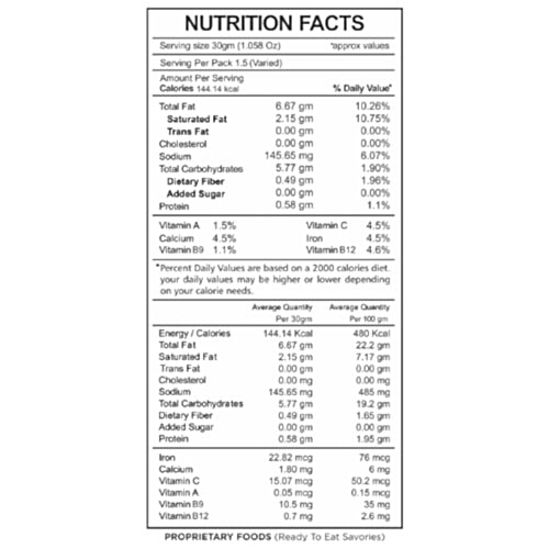 Befikar Vitamin Enriched Khakhro - Indori Masala, 40 g Pouch 0% Cholesterol, Vital Vitamins