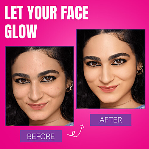 Elle 18 Lasting Glow Foundation, 27 ml 02 Marble Long-Lasting Glow, Intense Colour Payoff, High Gloss Finish