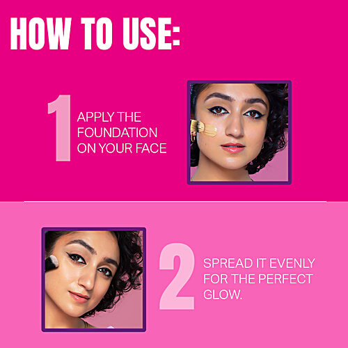 Elle 18 Lasting Glow Foundation, 27 ml 02 Marble Long-Lasting Glow, Intense Colour Payoff, High Gloss Finish