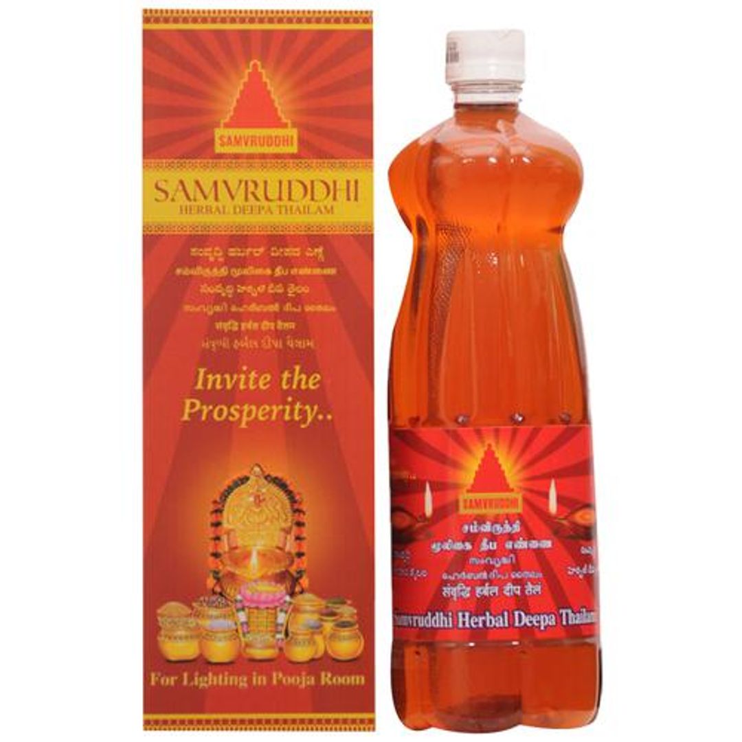 Samvruddhi Samvruddhi Herbal Deepa Thailam, 1 L 