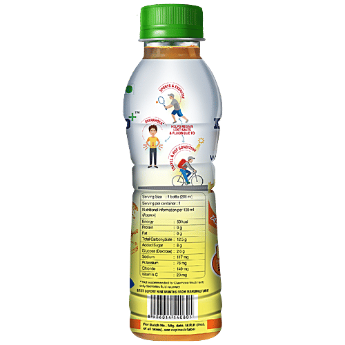 Amrutanjan Fruitnik Electro Plus Ors Orange Drink, 200 ml Pet 