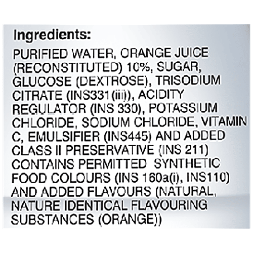 Amrutanjan Fruitnik Electro Plus Ors Orange Drink, 200 ml Pet 