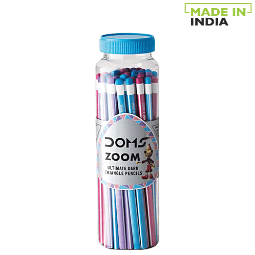 Doms Zoom Ultimate Dark Triangle Pencils, 30 pcs Jar 