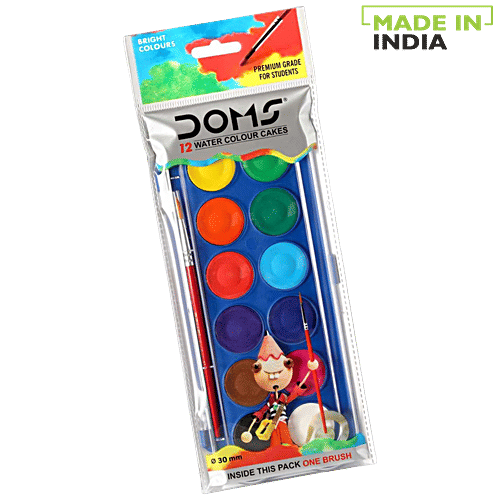 Buy Doms Water Colour Cakes 12 Shades Online at Best Price of Rs 100 ...