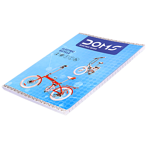 Doms Unruled Note Book - Electric Bike Series, 172 Pages  