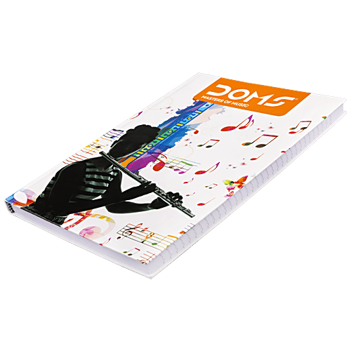 Doms Hard Bound A4 Single Line Note Book, Master Of Music, 340 Pages, 1 pc  