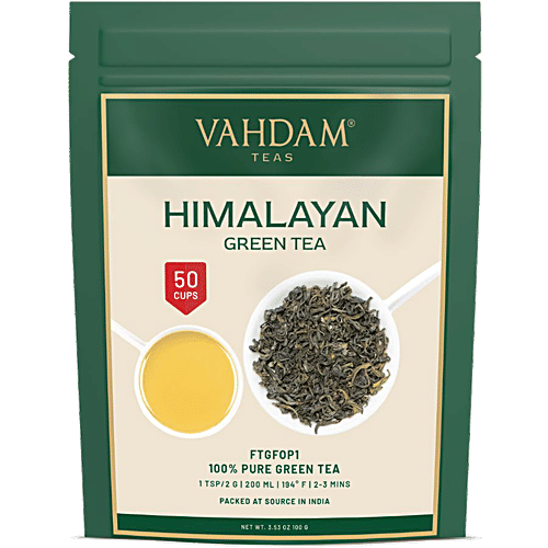 Vahdam Himalayan Green Tea, 100 g  Pure Indian Tea