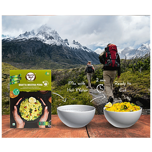 Mommy Made It Khatta Meetha Poha - Ready To Eat, No Preservatives, 80 g