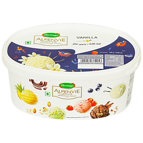 Buy Heritage Alpenvie Vanilla Ice Cream Online at Best Price of Rs 189