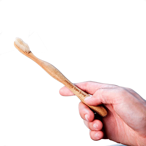 Goli Soda 100% Organic Bamboo Toothbrush - For Adults, 3 pcs Box Non-GMO