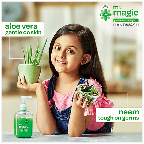 Godrej Protekt Mr. Magic Powder-To-Liquid Handwash Refill, 200 ml (Pack of 4)