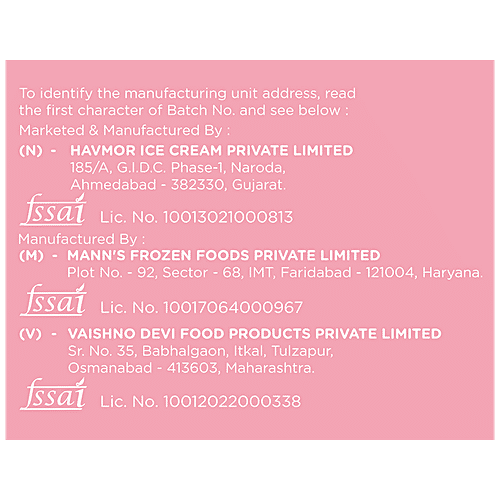 Havmor Ice Cream - Taj Mahal, 700 ml (Buy 1 Get 1 Free) 