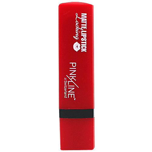 Pink Line Locking Matte Lipstick, 29g Lady Red 