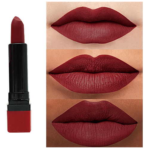 Pink Line Locking Matte Lipstick, 29 g Metallic Red 